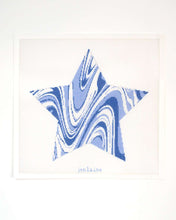 Load image into Gallery viewer, Tree Topper Star in Blue Marble