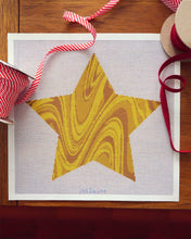 Load image into Gallery viewer, Tree Topper Star in Gold Marble