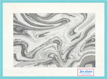 Load image into Gallery viewer, Misty Gray Marbled Canvas