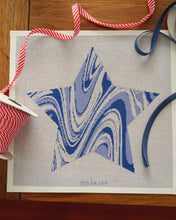 Load image into Gallery viewer, Tree Topper Star in Blue Marble
