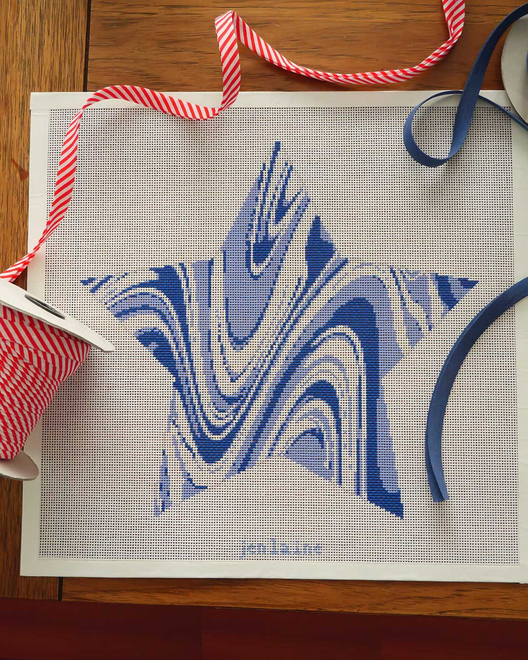 Tree Topper Star in Blue Marble