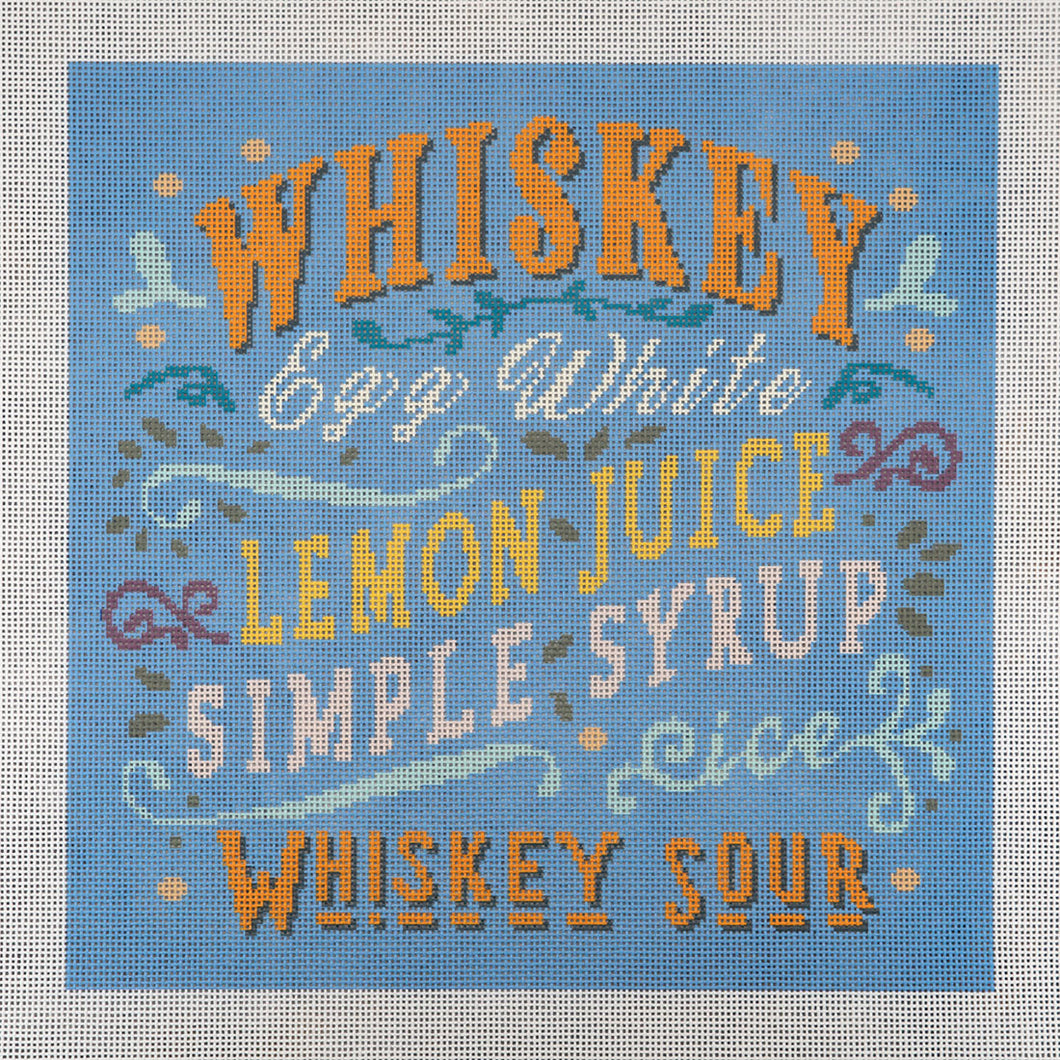 Needlepoint Canvas - Whiskey Sour