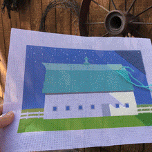 Load image into Gallery viewer, Needlepoint Canvas - Iowa Big Dipper Barn
